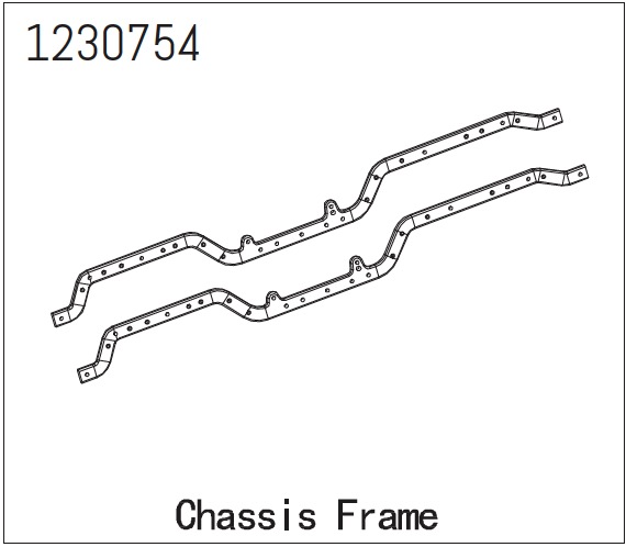 Absima Chassisrahmen - CR3.4 LANDI 1230754