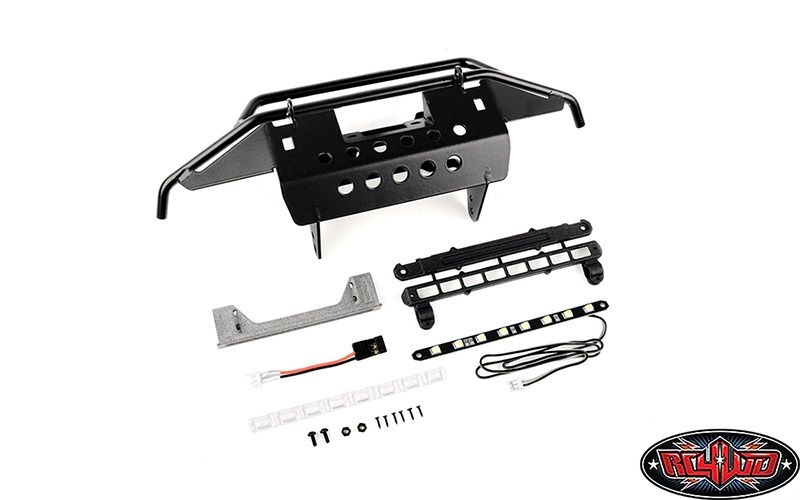 RC4WD Metal Tube Front Bumper with LED for Traxxas TRX-4 2021 Bron VVV-C1254