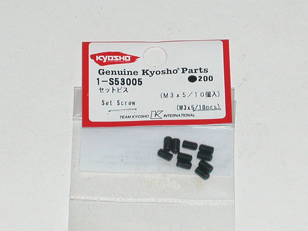 Kyosho GEWINDESTIFTE#M3X5 (10) 1-S53005