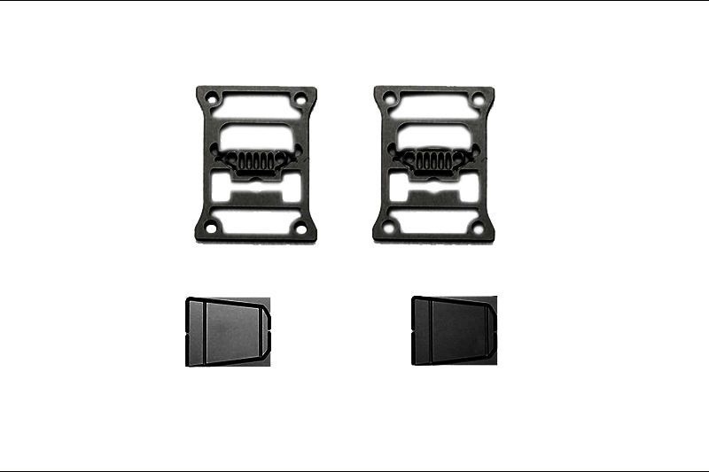 GPM Rücklichtabdeckung schwarz (Typ B) Axial SCX10-3