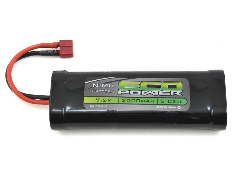 EcoPower 7.2V/2000mAh 6-Cell NiMH Stick Pack Batterie mit T-Style Stecker ECP-5013