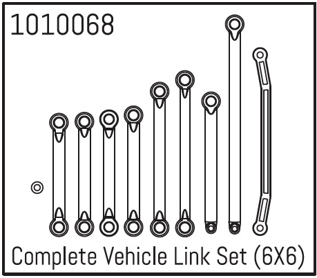 Hobby Plus Complete Vehicle Link Set (6X6) 240088