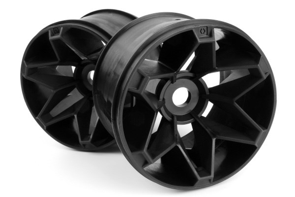 HPI Havok Wheel Black (3.8inx71mm/2pcs) 160147