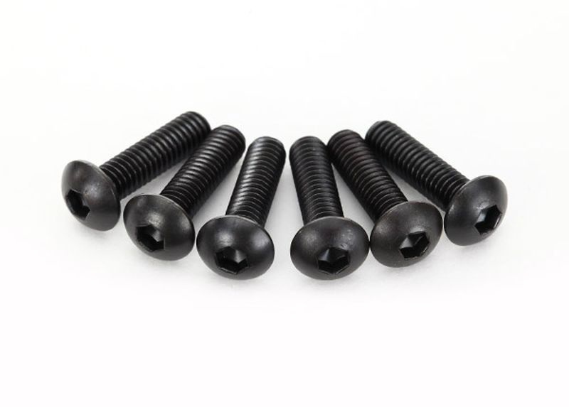 Traxxas Schrauben, 4x15mm Rundkopf M-Gewinde (Innensechskant) (6) 2594