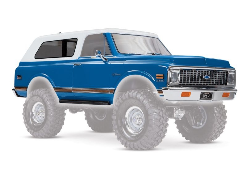 Traxxas Karo Chevrolet Blazer 1972 blau (komplett mit Anbauteile) 9111X - Abbildung 1