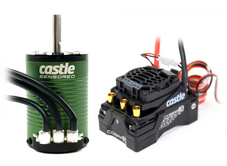Castle Combo Cobra 10 6S ESC & 1410-3800kV 5mm Sensored Motor 010-0174-10