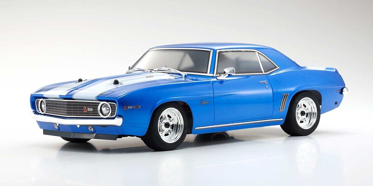 Kyosho FAZER MK2 Chevy Camaro Z28 1969 1:10 Le Mans Blue ReadySet 34418T1C