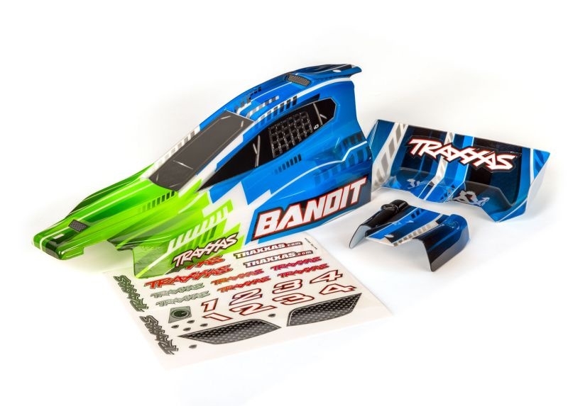 Traxxas Karo Bandit (passt auch Bandit VXL) grün, kpl. lackiert 2450X - Abbildung 1