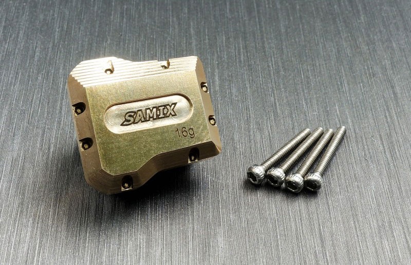SAMIX Diff-Abdeckung Messing (1) gold für Traxxas TRX-4M TRX4M-4075G