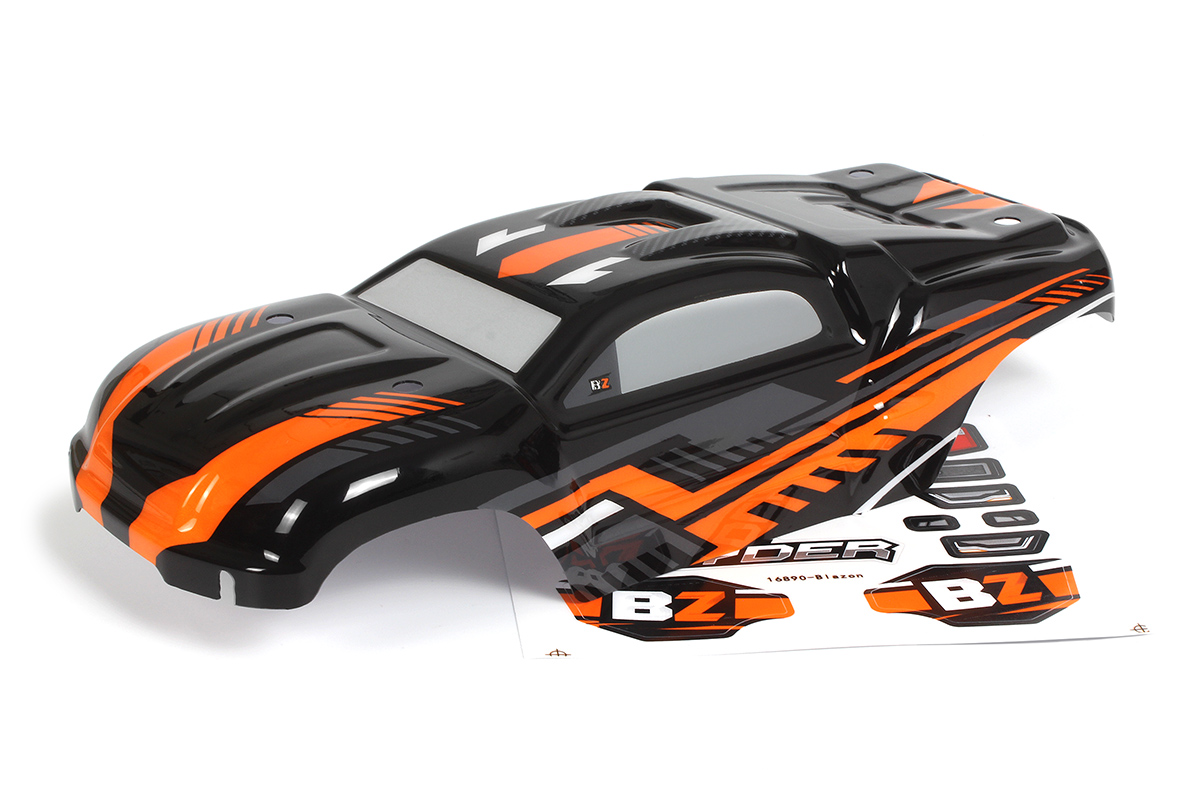 BLACKZON Slyder ST Karosserie (Schwarz/Orange) 540193
