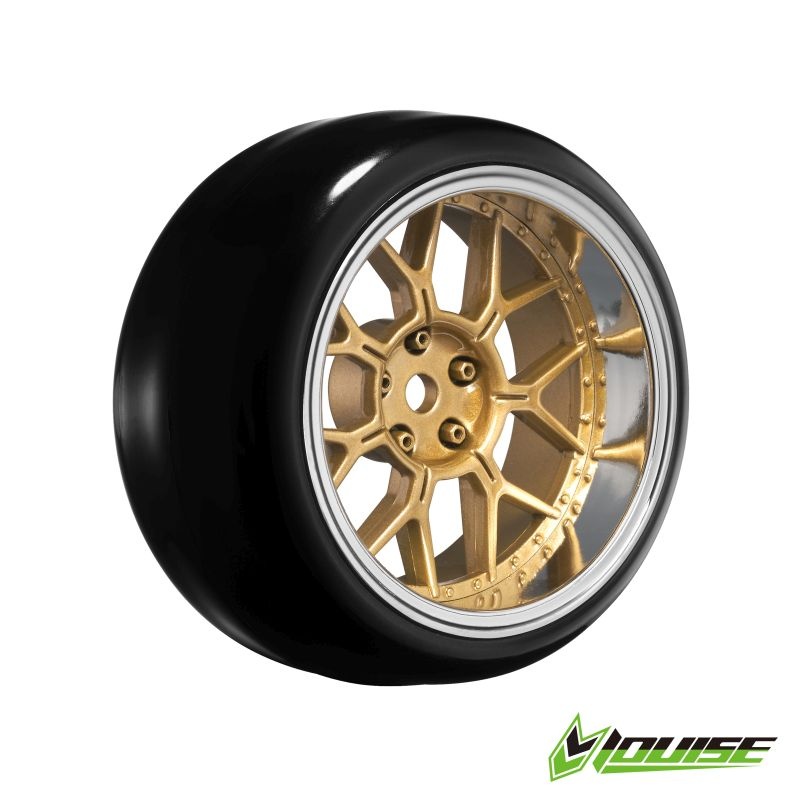 Louise Drift-Reifen auf Felge 14-Speichen bronze (4) L-TNHA568T