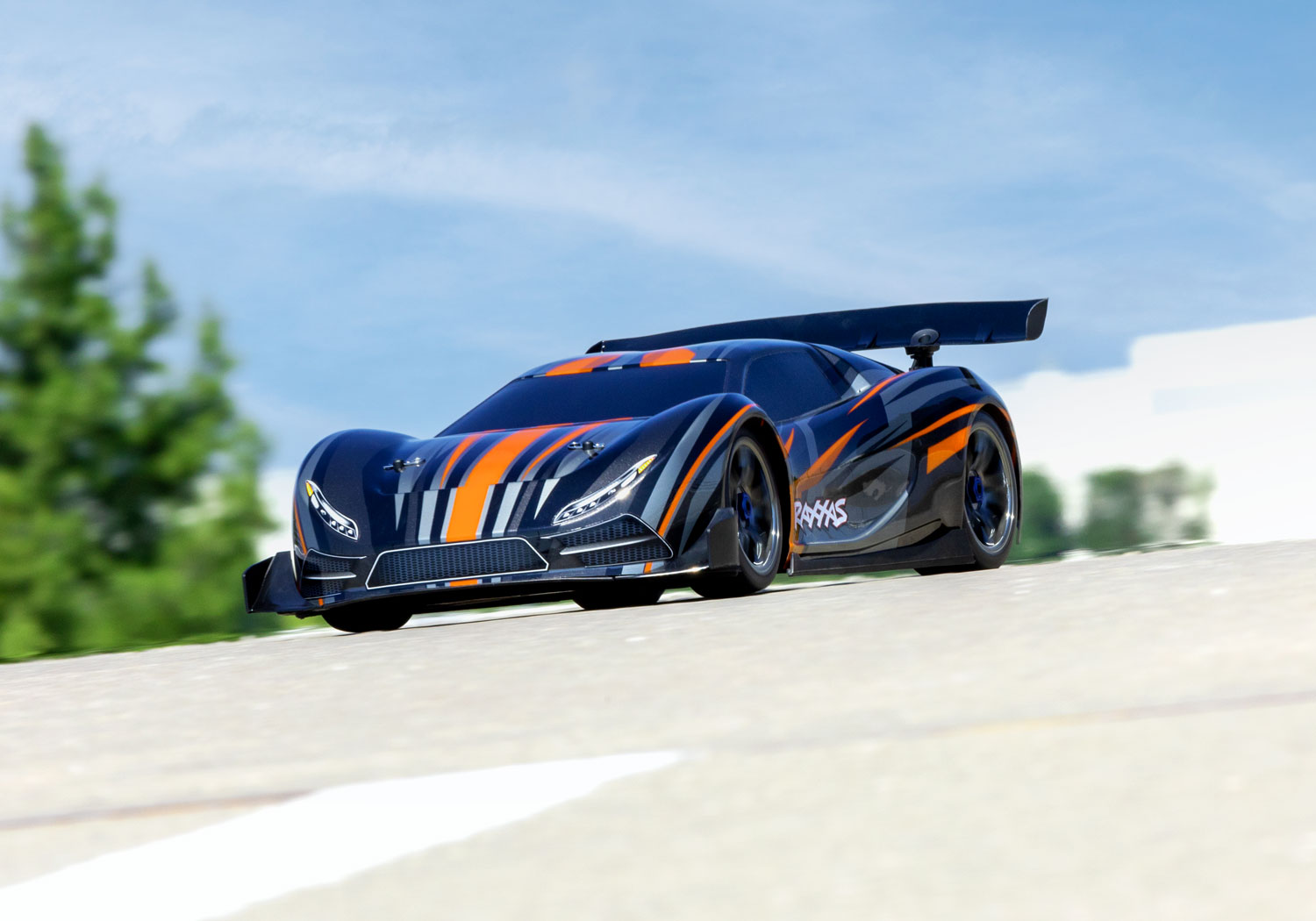 Traxxas XO-1 Supercar orange Brushless Onroad Speed Car RTR ohne Akku/Lader 64077-3 - Abbildung 5