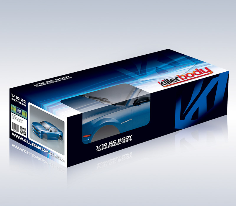KB48029 Camaro 2011 Karosserie Metallic Blau 190mm RTU