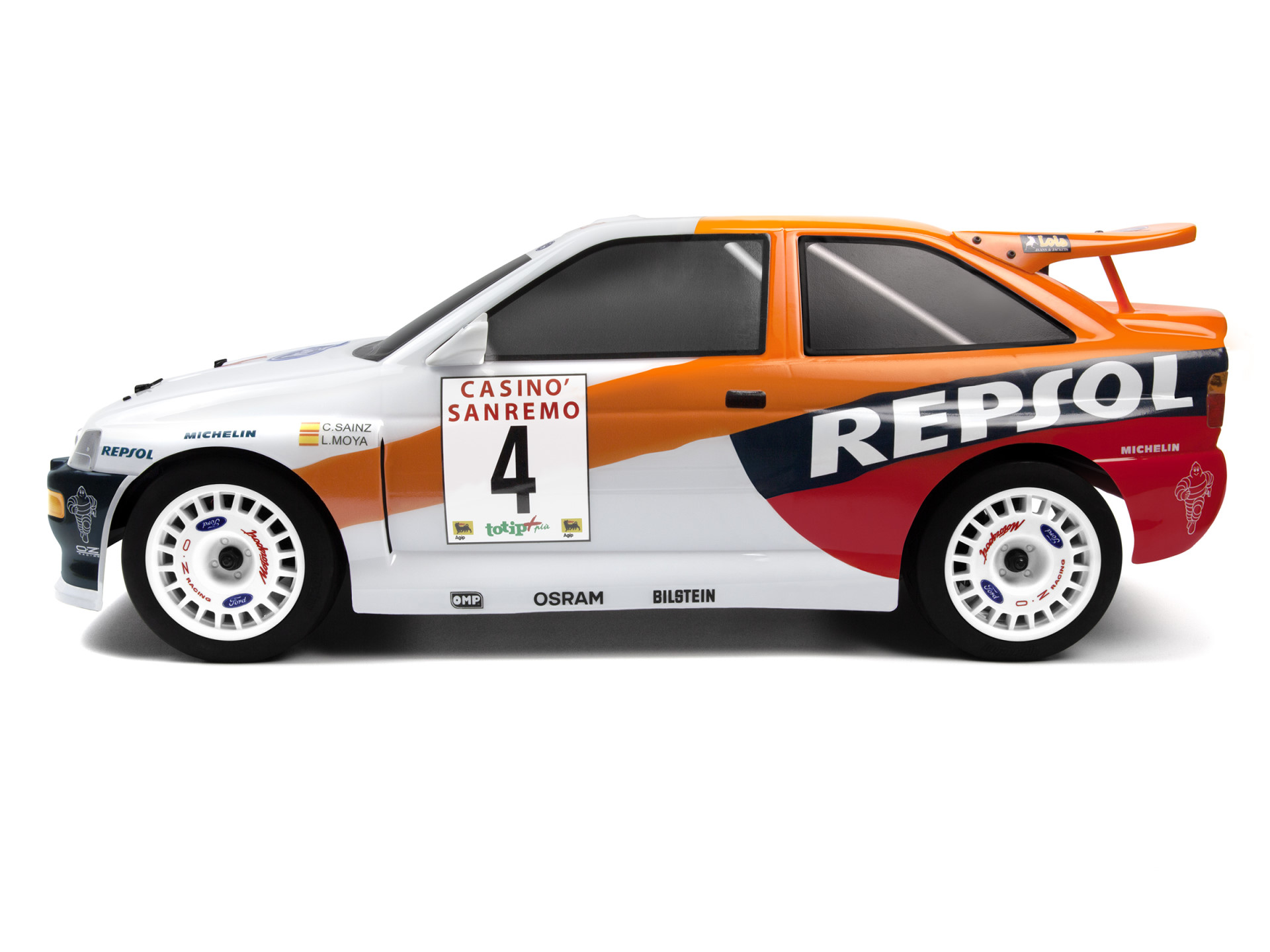 HPI WR8 FLUX 1996 Ford Escort Cosworth Rally Sanremo RTR 160558 - Abbildung 2