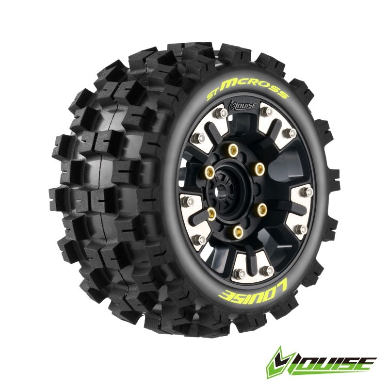 Louise ST-MCROSS auf Felge schwarz 12mm Removable Hex (0&1/2) (2) L-T3390SM