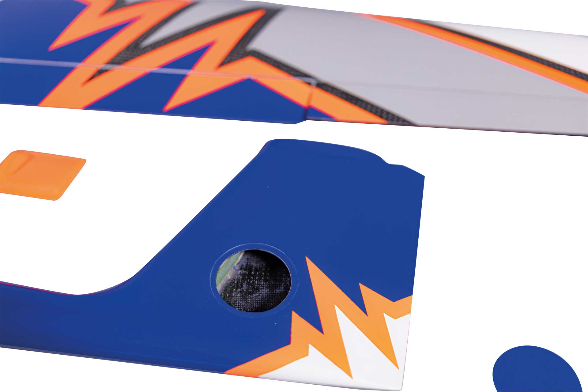 Robbe Amplitude ARF 1,8m Voll-Carbon Neon Orange/Blau, Sichtcarbon 2717