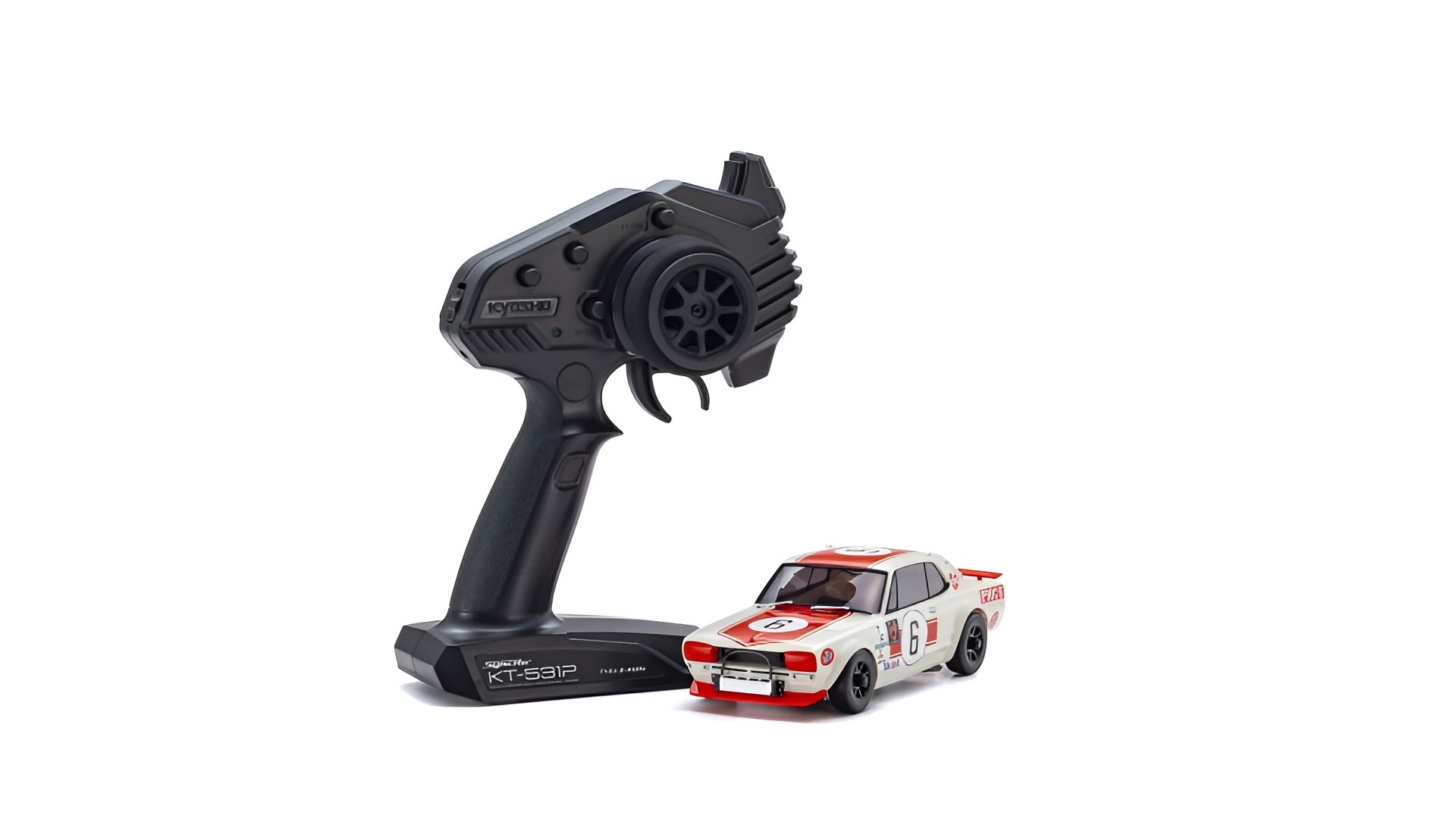 Kyosho Mini-Z AWD Skyline 2000GT-R KPGC10 Racing'72 Red No6 (MA020/KT531P) 32643R - Abbildung 3