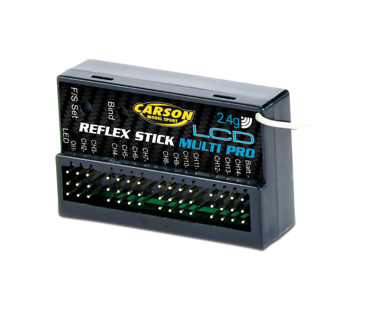 Carson 01544 Empfäng. Reflex Stick Multi Pro LCD 2.4G 500501544