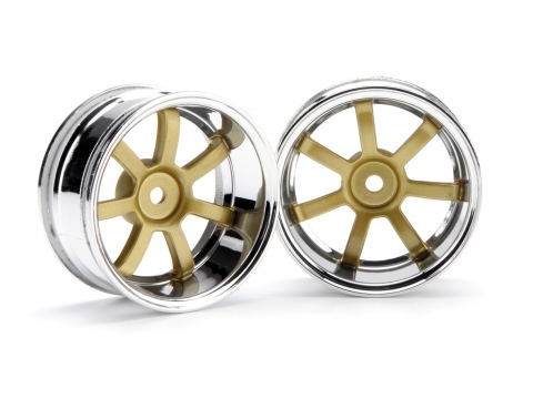 HPI Rays Gram Lights 57S-Pro Felgen (Chrom-Gold/9mm) 3321