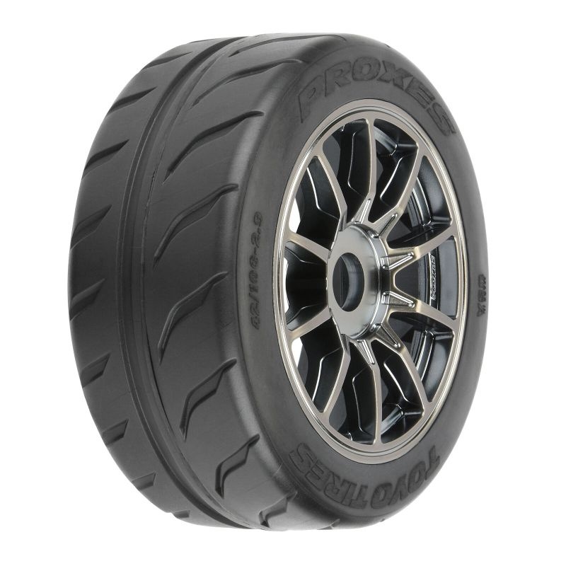 Pro-Line Toyo Proxes R888R 42/100 Belted Straßenreifen (2) 2.9 17mm Felge gunmetal, Felony vo, Infraction/Limitless v/h 10199-11