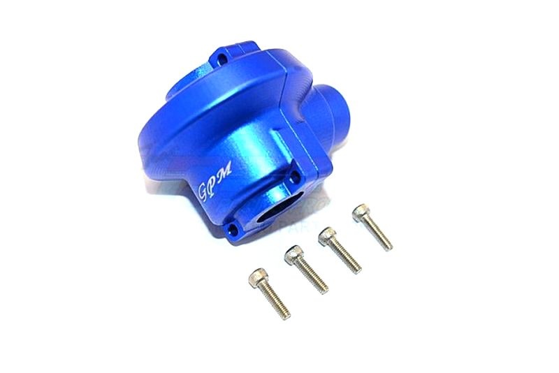 GPM Alu Differential Gehäuse v/h blau Traxxas 1/10 E-Revo alt, REVO