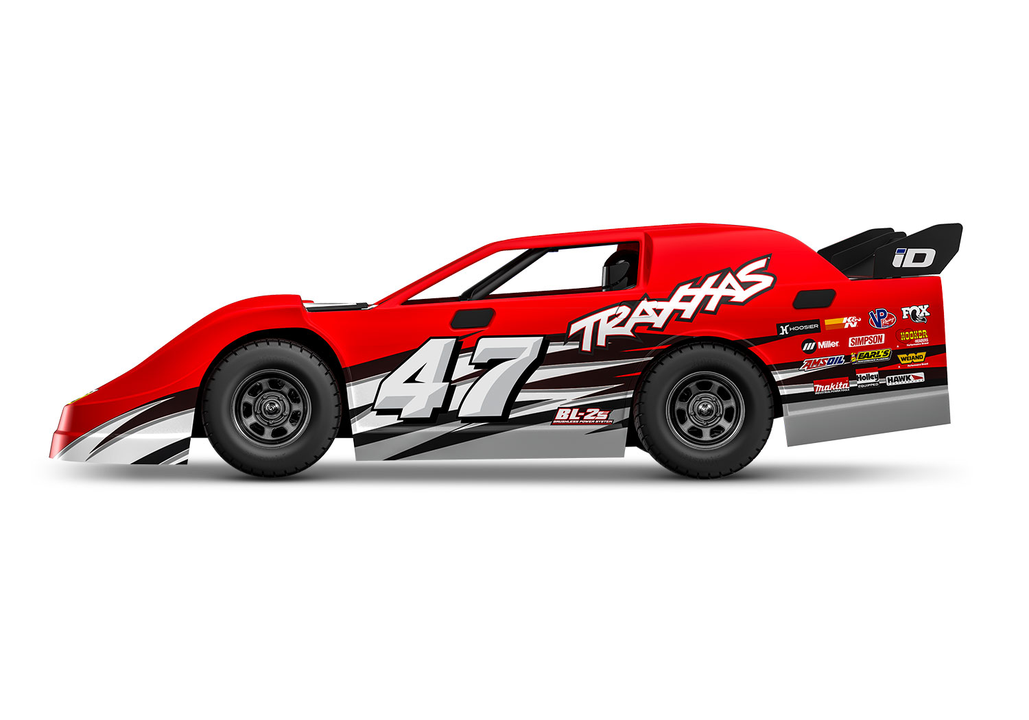 Traxxas Slash Modified Late-Model Competition BL-2S rot 1/10 Dirt Oval Racer RTR Brushless 104364-74 - Abbildung 3