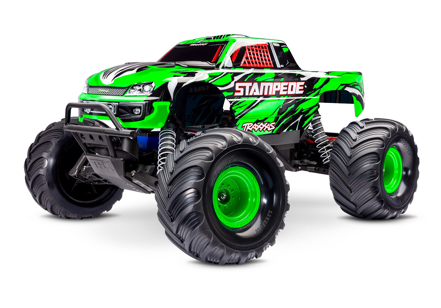 Traxxas Stampede GrünX 1/10 2WD HD Monster-Truck RTR mit Akku und USB-Lader 36254-8 - Abbildung 1
