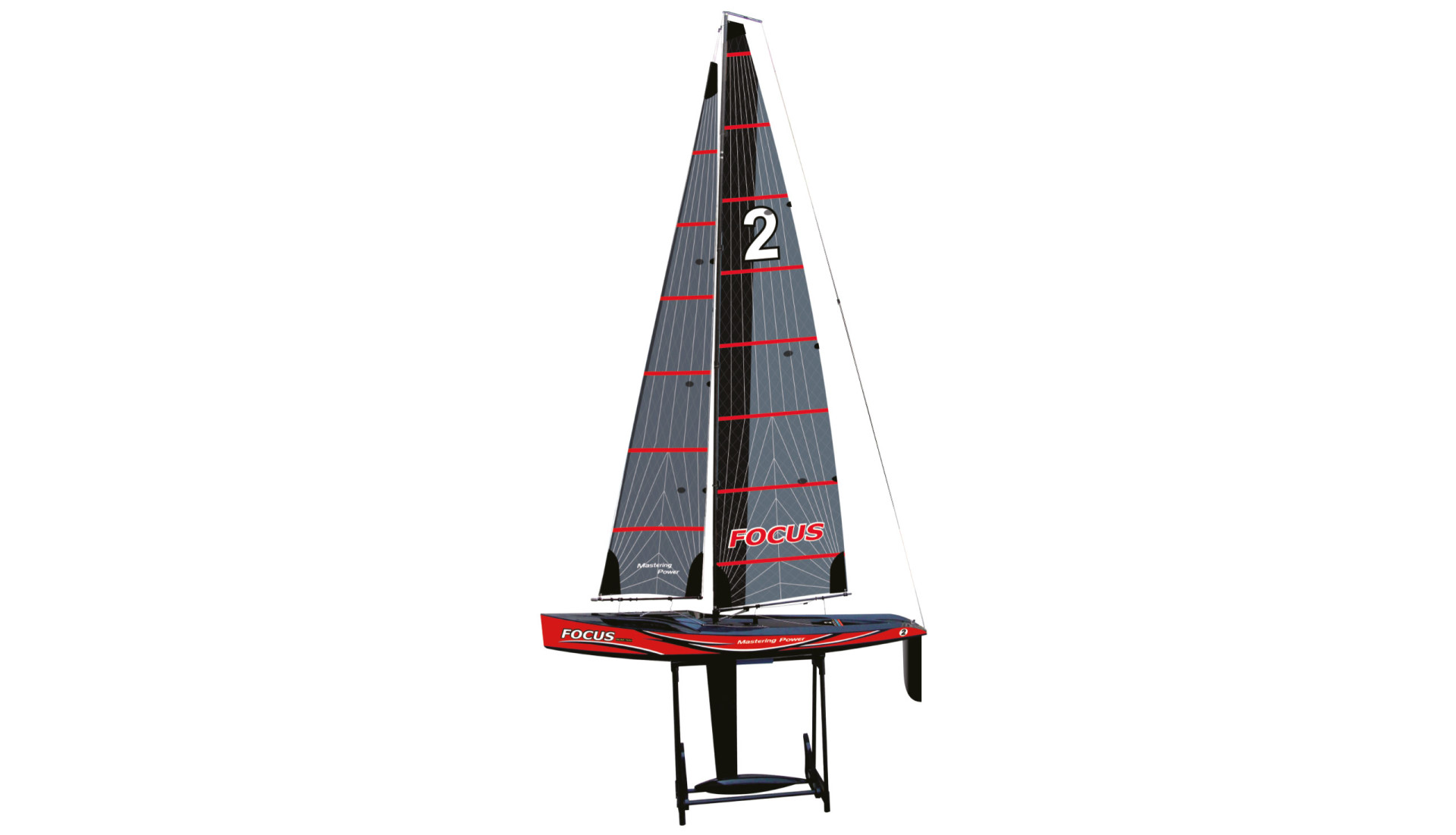 Joysway Focus III Racing Segelyacht 100cm 2,4GHz RTR rot 26106 - Abbildung 1