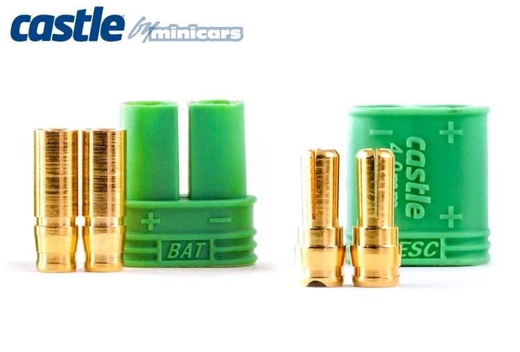 Castle Bullet Connector 4mm mit Gehäuse 1Paar 011-0065-00