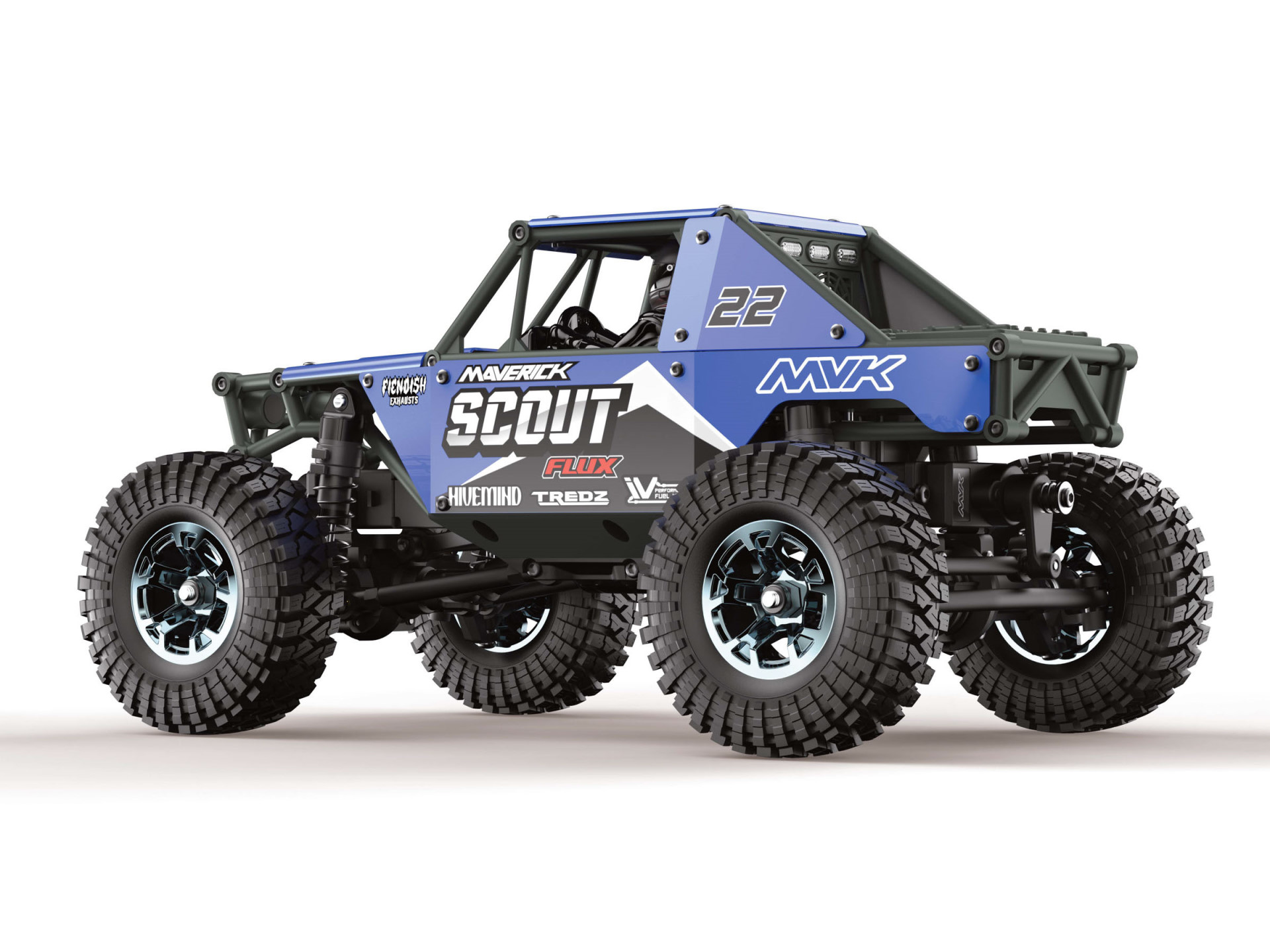 Maverick Scout-24 Flux 1/24th Rock Crawler - Blau 151303 - Abbildung 2