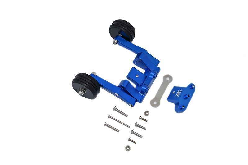 GPM Alu Wheeliebar hinten blau Traxxas Hoss