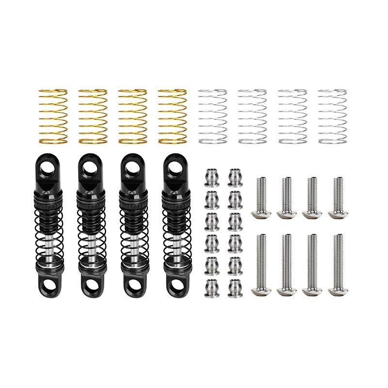 GPM Dämpfer-Set 26mm einstellbar schwarz AXIAL 1/30 SCX30 FORD BRONCO/JEEP WRANGLER SCX30/26FRBKBK