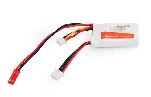 Modster LiPo Akku 2S 7,4V 350 mAh 30C (HPR) WhiteLine MD10084