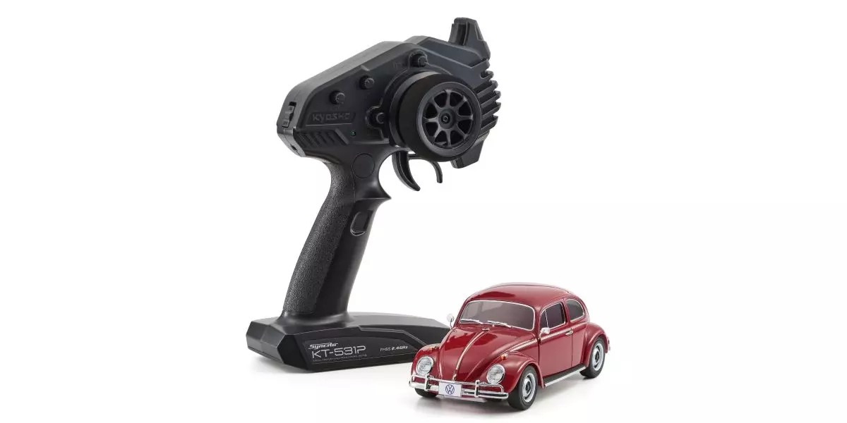 Kyosho Mini-Z MR04 RWD VW Käfer 1300 1966 Ruby Red 32374RR - Abbildung 3
