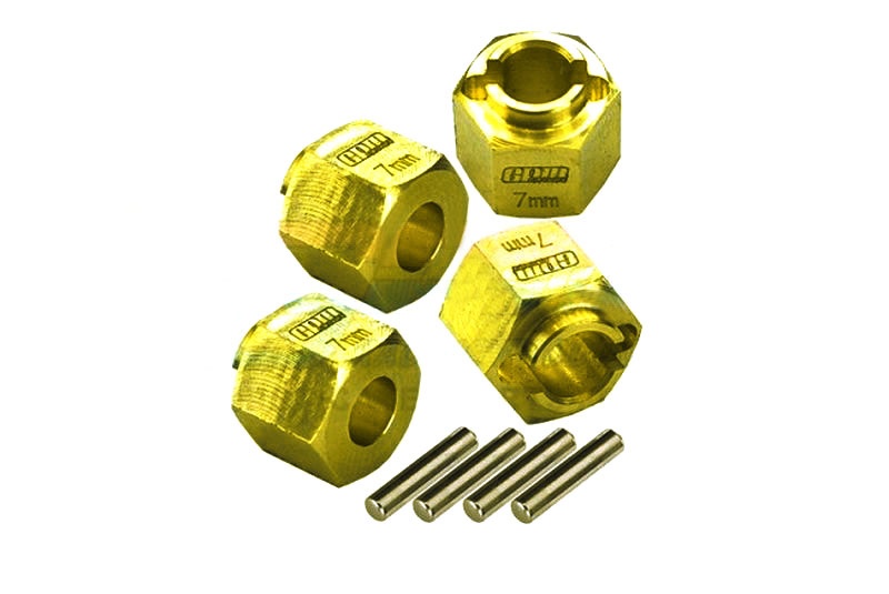 GPM Radmitnehmer Messing 7mm (+1.5mm) (4) Traxxas-4M - Abbildung 1