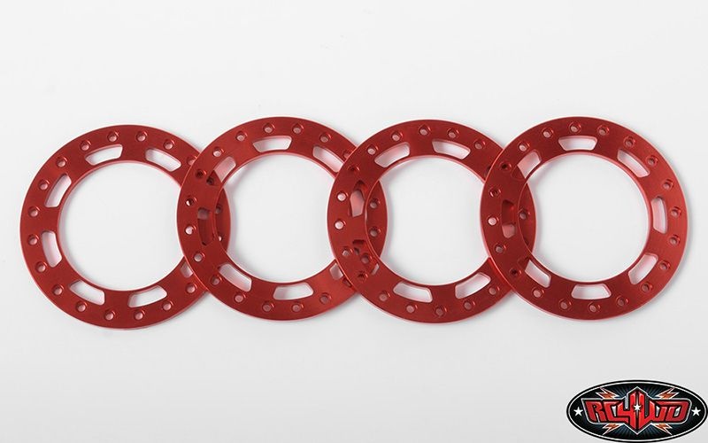 RC4WD Replacement Beadlock Rings for TRO 1.7 Wheels (Red) Z-S1668