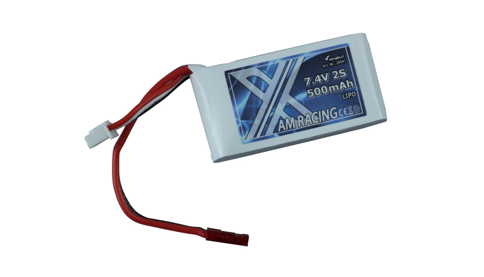 Amewi LiPo Akku 2S 7,4V 500mAh Softcase, BEC 28941