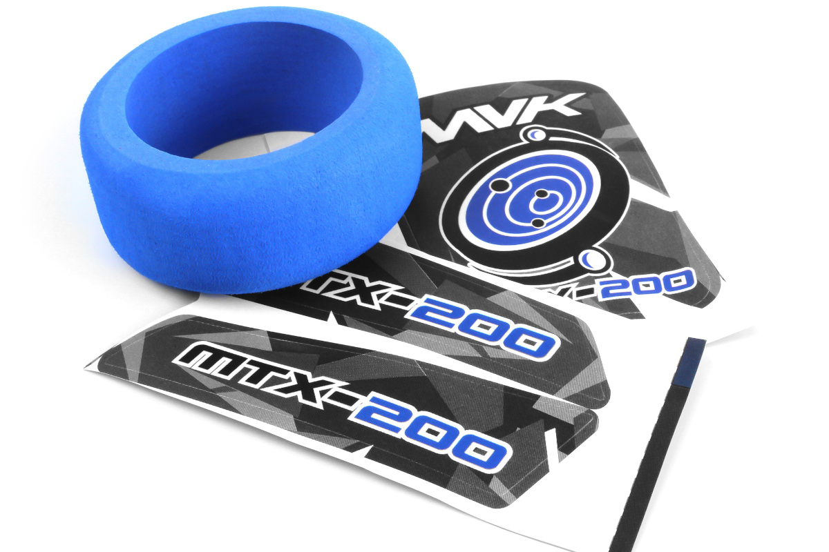 Maverick Atom Transmitter Wheel Foam & Decals (Blue) 150551