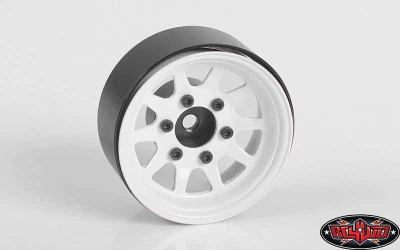 RC4WD OEM 6-Lug Stamped Steel 1.55 Beadlock Wheels (White) Z-W0309