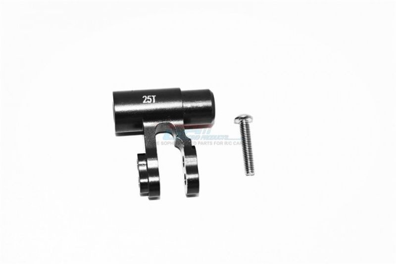 GPM Aluminium Servo Horn schwarz Standard 25 Zähne X-Maxx TXM024-SHBK