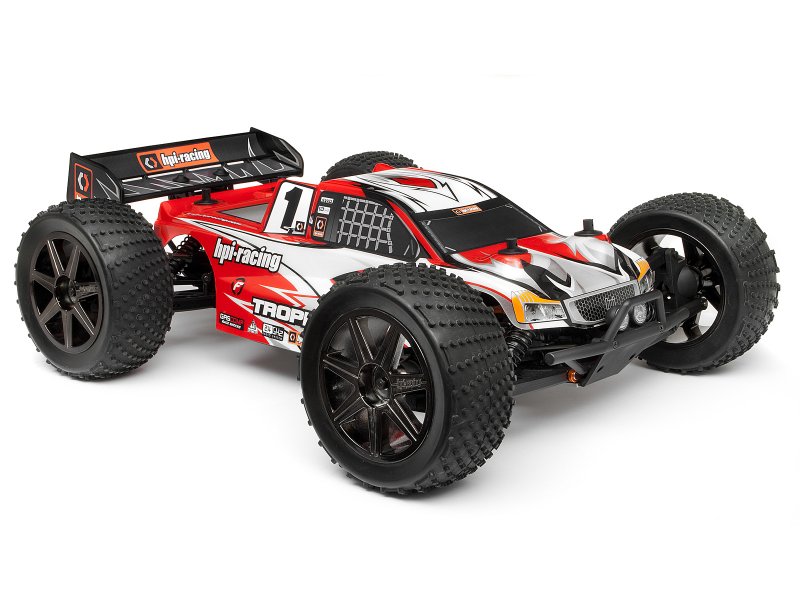HPI Trophy Truggy Flux Karosserie (klar m. Aufkl.) 101717 - Abbildung Lackierbespiel