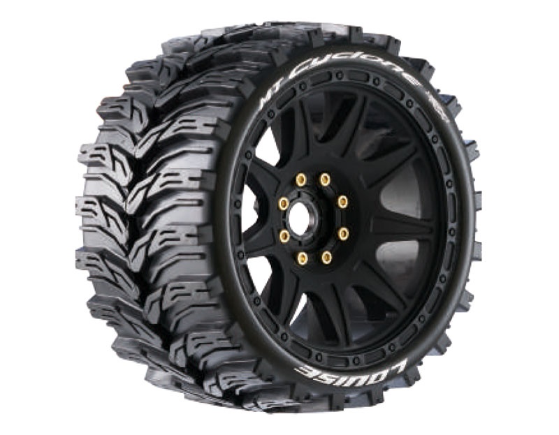 Louise MT-Cyclon MFT soft auf Felge schwarz 17mm (0&1/2 Offset) (2) L-T3356SB