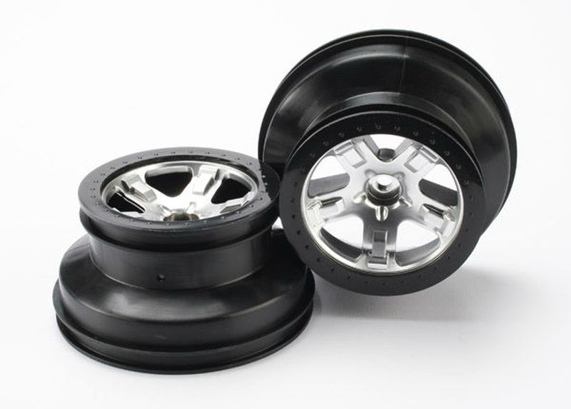 Traxxas Felgen satin chrom 2.2 vorn 5874