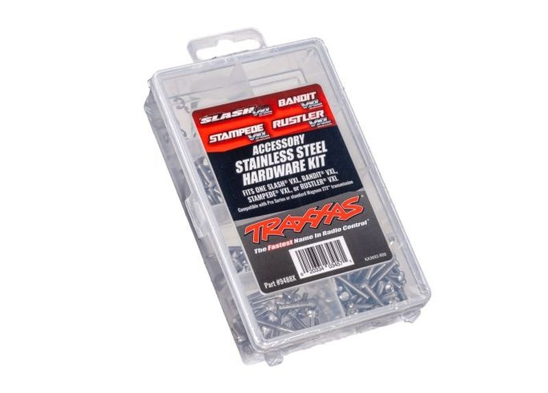 Traxxas Hardware-Kit Edelstahl 2WD VXL mit 272R 9488X