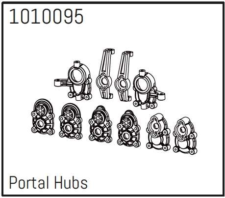 Hobby Plus Portal Hub Set - PRO Crawler 1:18 240229