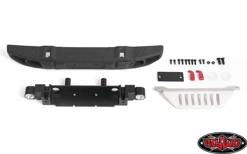 RC4WD OEM Wide Front Bumper w/ License Plate Holder + Steering Gua VVV-C1106
