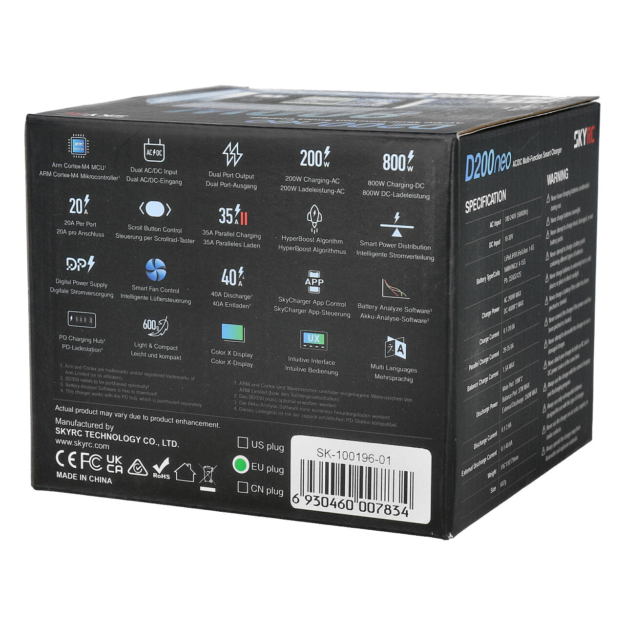 SkyRC D200 Neo LiPo 1-6s 20A 200W AC SK-100196-01