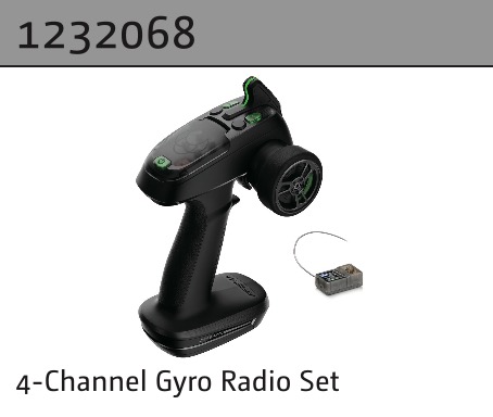 Absima 4-Kanal Gyro-Fernsteuerungsset 1232085