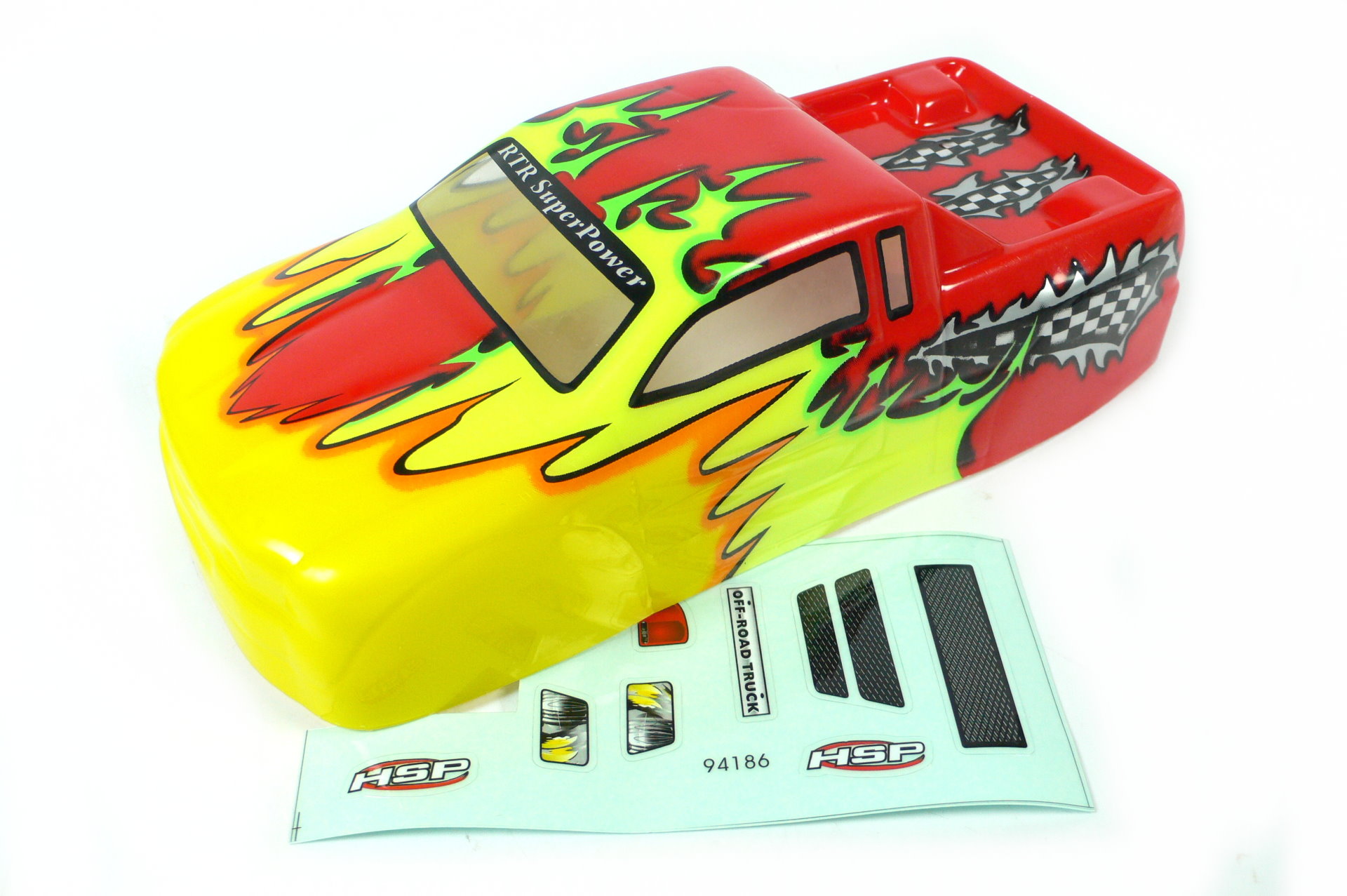 HSP Himoto Karosserie Kidking Monstertruck 1:16, Gelb Rot fertig lackiert 18604 - Abbildung 1