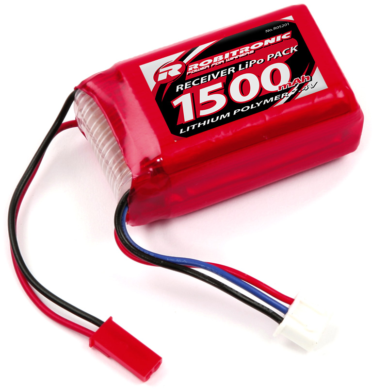 R05201 LiPo Akku 1500mAh 2S AAA Hump Size Empfängerpack (EH) - Abbildung 1